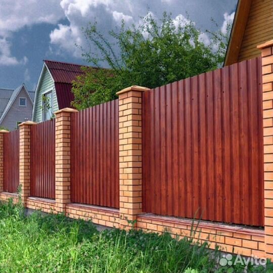 Монтаж забора