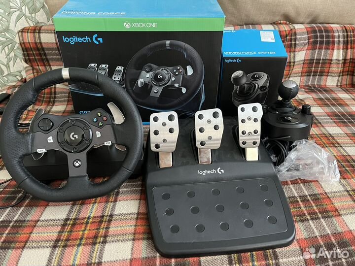Руль logitech G920 + Driving Force Shifter