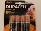 Батарейки пальчиковые аа Lr6 4 шт Duracell объявление продам