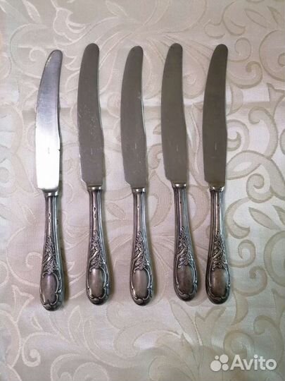 Ножи столовые серебро