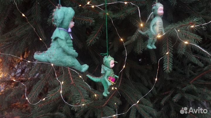 Ватная игрушка дракончик