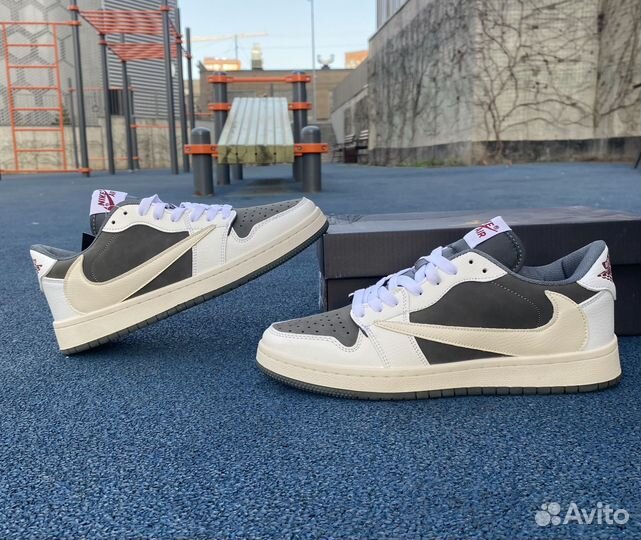 Кроссовки nike air jordan 1 low travis scott