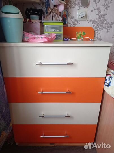 Шкаф стеллаж и комод в детскую