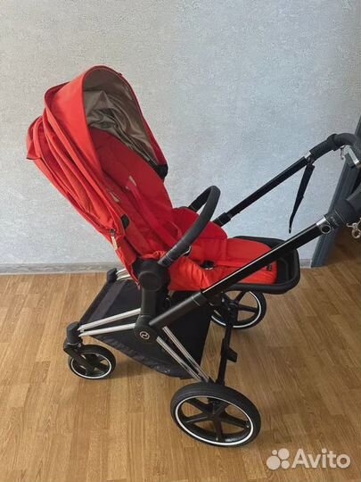 Коляска 2 в 1 Cybex Priam 4.0 Autumn Gold шассі ch