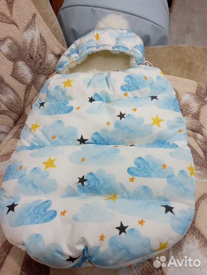 Конверт на выписку мальчик/девочка.зима