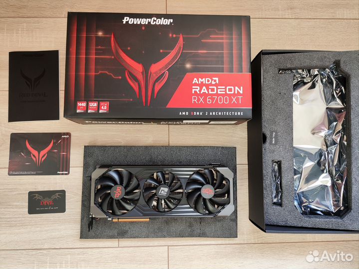 Видеокарта PowerColor RX6700 XT 12gb RedDevil