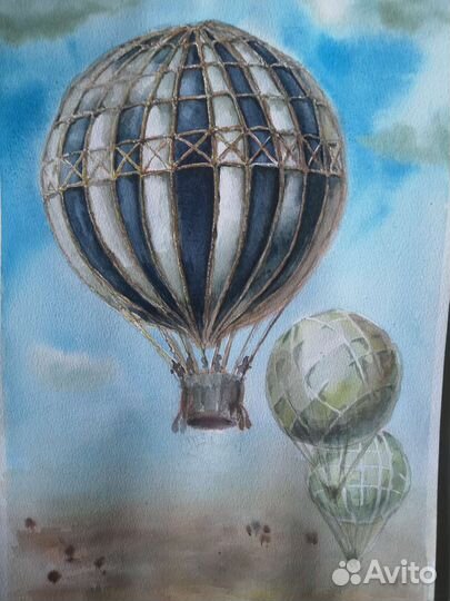 Картина акварель 270х390