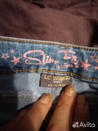 Джинсы на девочку 110