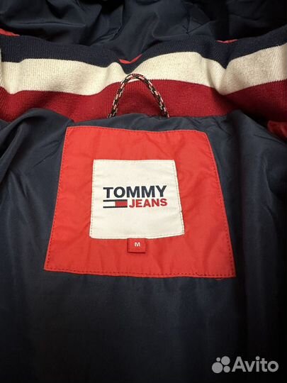 Tommy hilfiger пуховик красный