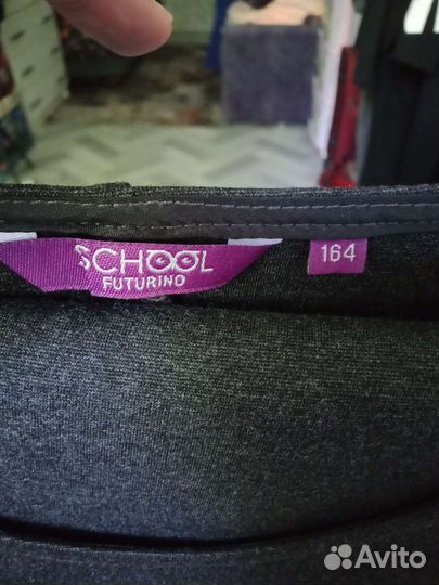 Сарафан школьный серый рост 164