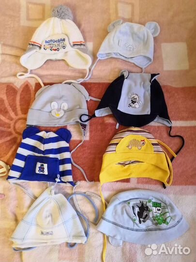 Шапки, чепчики, банданы детские б/у