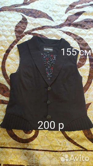 Пиджак и жилет школьный, кофточки для девочки