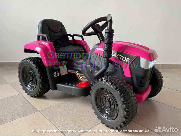 Детский трактор электромобиль H888HH Pink