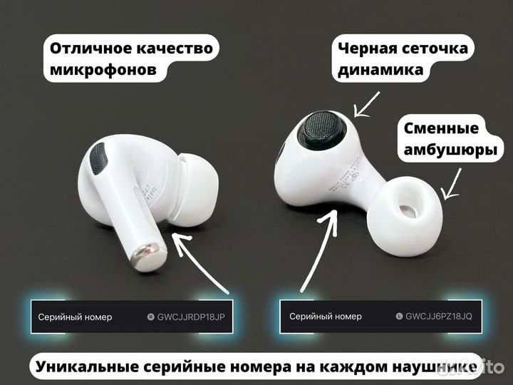 AirPods Pro 2 Full (Гироскоп + Топ Микрофон)