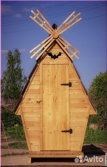Дачный туалет деревянный ACC338