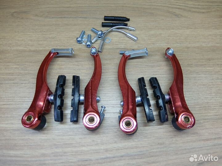 Тормоза V-Brake комплект, анодированный алюминий