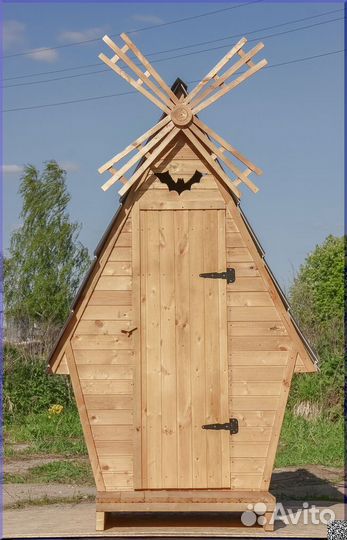 Уличный туалет деревянный JKT227