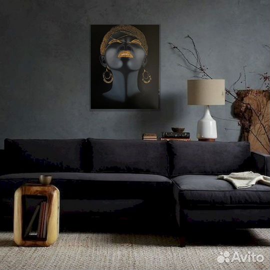 Картина маслом на холсте «Африканка»