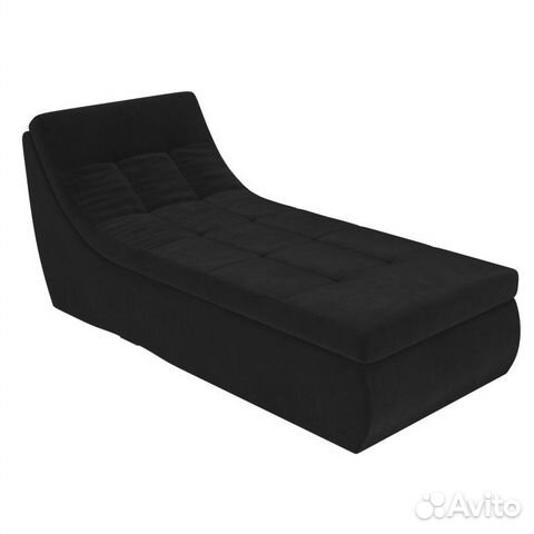 Модуль Холидей Канапе велюр черный