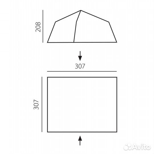 Палатка Шатер Rest BTrace (Зеленый)