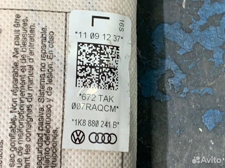 Подушка в сиденье левая Volkswagen Passat Cc