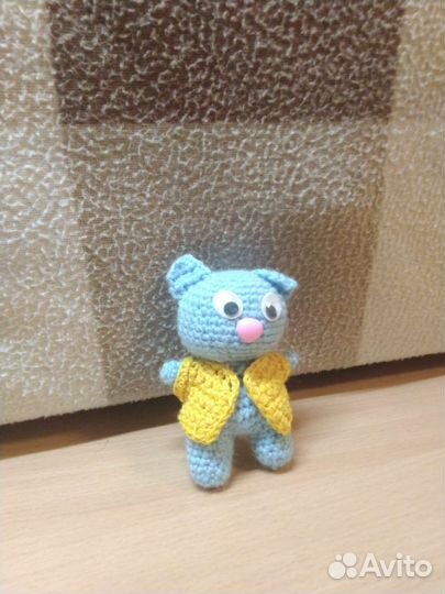 Вязаные игрушки ручной работы. Кукла, Кот, Лиса