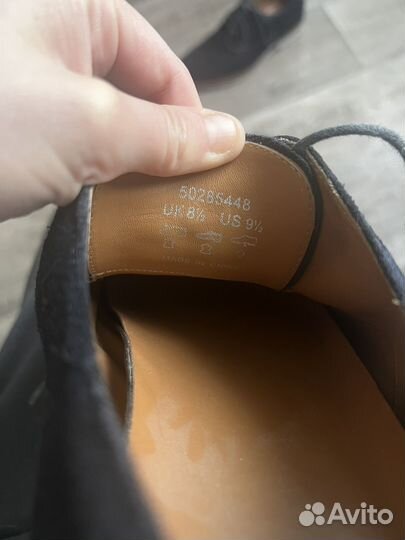 Hugo boss замшевые туфли