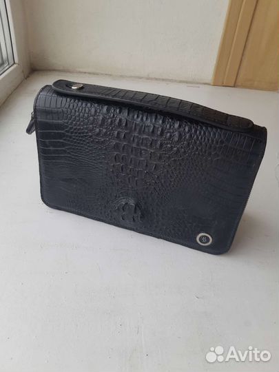 Барсетка мужская натуральная кожа