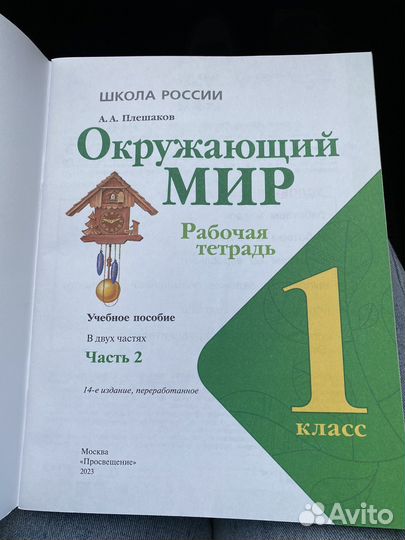 Рабочая тетрадь окружающий мир 1 класс