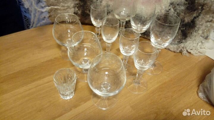 Бокалы,фужеры Богемия хрусталь за все 14шт