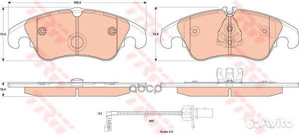 GDB1908 колодки дисковые передние Audi A6/quat