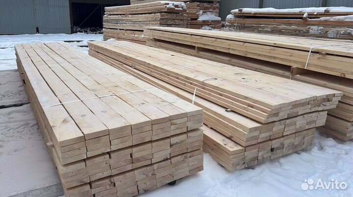 Доска обрезная 40х150х6000мм с доставкой