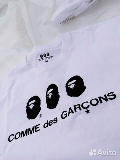 Футболка bape comme Des Garcons
