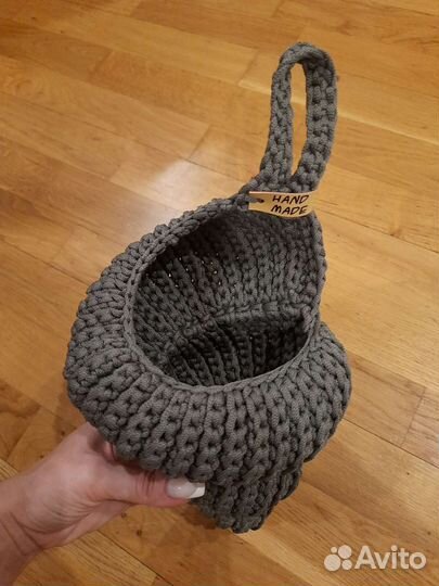 Вязаная ракушка, интерьерная