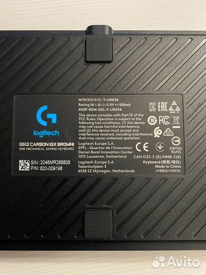 Клавиатура Logitech G512 Carbon (GX Brown)