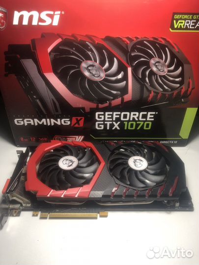 Видеокарта gtx 1070 8gb msi geming x