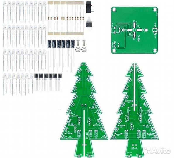 Радиоконструктор 3D елочка №082