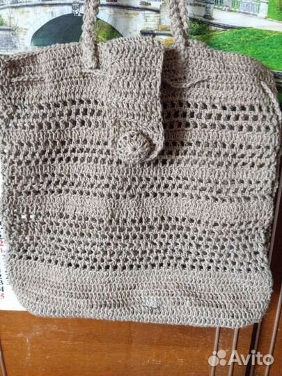 Сумка женская вязаная размер 30/30