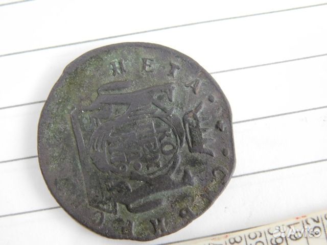 Редкая.медная монета Копейка 1779 г сибирь в колле
