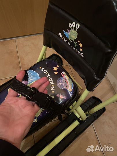 Снегокат с ручкой Nika Kids