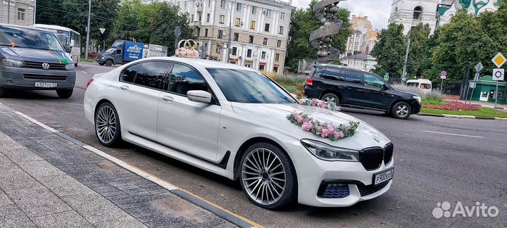 Аренда BMW 740 авто на свадьбу, транфер, встречи