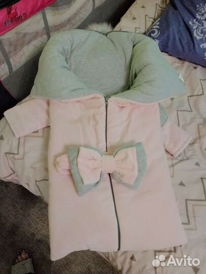 Конверт на выписку для девочки осень, зима