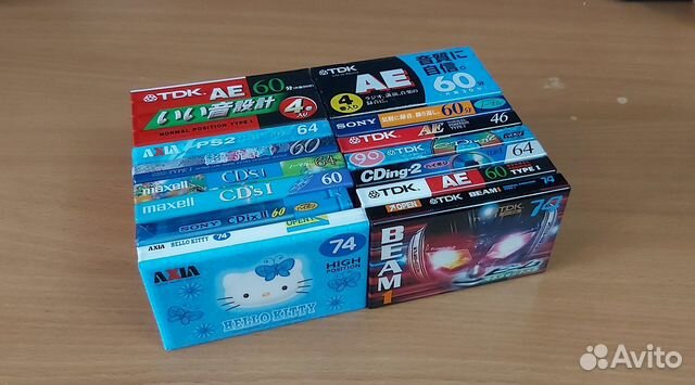 Аудиокассеты TDK, Sony, Maxell, Axia