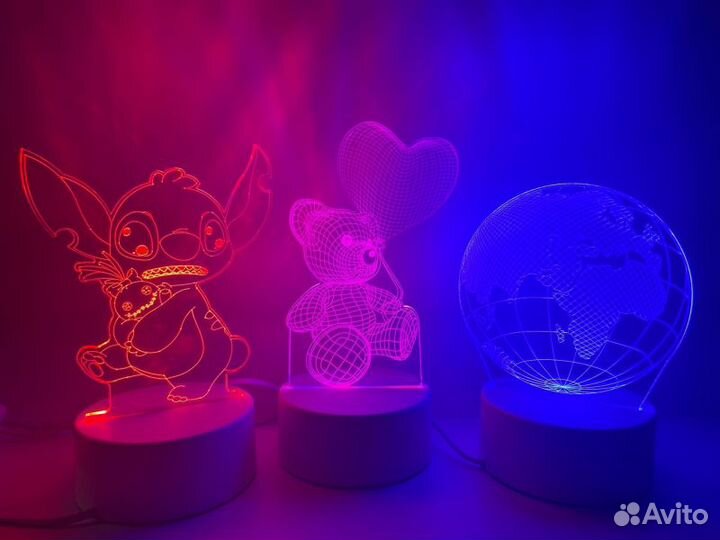 Светильник-ночник на подставке