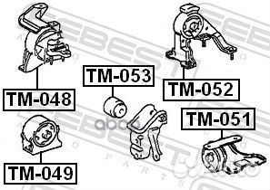 TM-051 подушка двигателя леваяToyota Avensis A