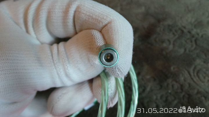 Кабель USB Led магнитный светится TIP-C (тайп-си)