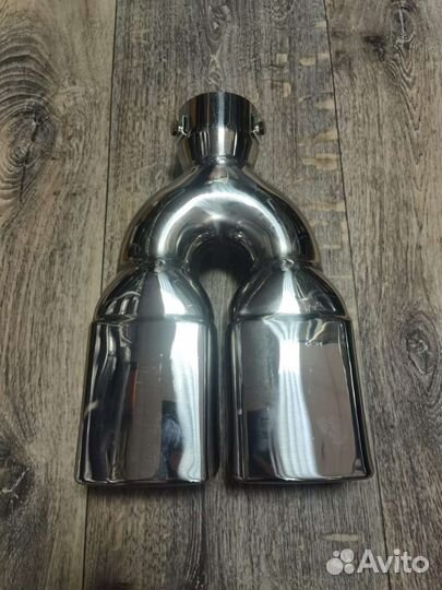 Насадка на глушитель раздвоенная