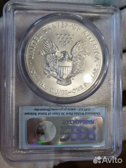 Монеты доллар США ms69 pcgs