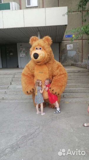 Аниматор Белый/Бурый/Панда Мишка. Поздравление