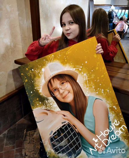 Портрет на холсте по фото